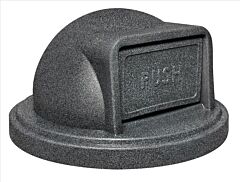 Ex-Cell Wr-55 Lid Tdm Gr Pl Replacement Dome Top W/Push Door, Plastic, Granite