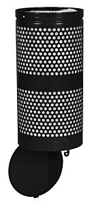 Ex-Cell Wr690 Black Perf Recp. W/ Hinged Drop Bottom, Steel, 10 Gal. Black Gloss