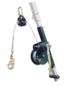 French Creek Mw50Ss 50' Raise/Lower Material Winch, Comes With 50' Stainless Wire Rope, Pulley And Carabiner