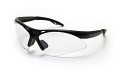 Sas Safety 540-0200 Diamondbacks Safety Glasses, Black Frame, Clear Lens, Polybag