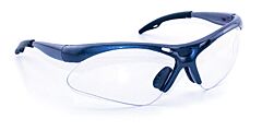 Sas Safety 540-0300 Diamondbacks Safety Glasses, Blue Frame, Clear Lens, Polybag