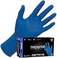 Sas Safety 6604-20 Thickster Powder-Free Exam Grade Latex Gloves, Size X-Large