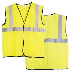 Sas Safety 690-1212 Vest, Class 2 Yellow With 2" Reflective Tape, Size 3X-Large