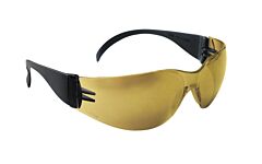 Sas Safety 5344 Nsx Safety Glasses, Black Temple, Gold Mirror Lens, Polybag