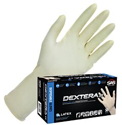 Sas Safety 6503-40 Dextera Exam Gloves Powder Free 10Mil Latex Large