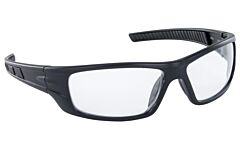 Sas Safety 5510-01 Vx9 Safety Glasses, Black Frame, Clear Lens, Polybag