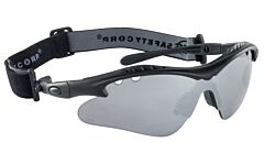 Sas Safety 5512-04 Vulcan Safety Glasses, Black Frame, Mirror Lens, Polybag