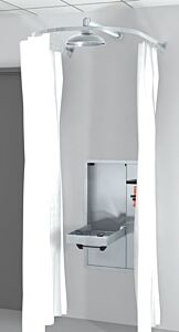Guardian Ap250-065 Modesty Curtain Assembly Wall Mounted For Recessed Units