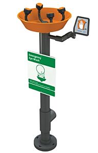 Guardian G1796 Pedestal Mounted Pvc Eye/Face Wash