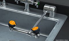 Guardian G1849Lh Deck Mounted Swing Down Eye Wash