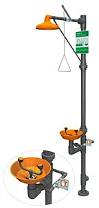Guardian G1990 All-Pvc Emergency Eye Wash/Shower
