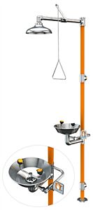 Guardian G1991 All Stainless Steel Emergency Eye Wash/Shower