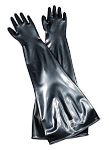 Honeywell - North Safety 6B1532A/9Q Butyl Glovebox Gloves 32" Long, 15 Mil, 6" Cuff/Port, Size 9.75