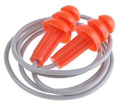 Jackson Safety 67221 H20 Reusable Earplugs, Tpe, Orange, Corded