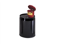 Justrite 08202 Small Steel Drum Funnel Use With 5-Gal. Steel Pail With 2" Npt Bung, 1" Flame Arrester, M/C Cover