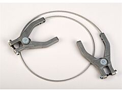 Justrite 08499 Antistatic Flexible Wire For Bonding And Grounding, With Dual Hand Clamps, 3 Ft