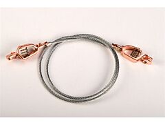 Justrite 08500 Antistatic Flexible Wire For Bonding And Grounding, With Dual Alligator Clips 5/8" Jaws, 3 Ft