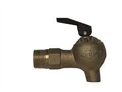 Justrite 08540 Brass Control Flow Lab Safety Faucet, 3/4" Npt Bung
