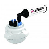 Justrite 12829 Vaportrap Cap W/Filter Kit, 83Mm Cap, 4 Ports 1/8" Od Tubing, 4 Ports 1/4" Od Tubing