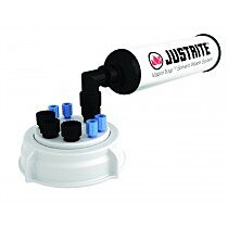 Justrite 12833 Vaportrap Un/Dot Cap W/Filter Kit, 70Mm Cap, 4 Ports 1/8'' Od Tubing, 3 Ports 1/4" Od Tubing