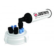 Justrite 12834 Vaportrap Un/Dot Cap W/Filter Kit, 70Mm Cap, 4 Ports 1/8'' Od Tubing, 4 Ports 1/4" Od Tubing