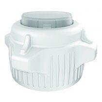 Justrite 12853 Carboy Cap, 53Mm, Open Top With Closed Adapter, Pkg/2