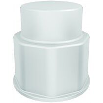 Justrite 12901 Spigot Fitting, 1-1/8" Thread, Closed Cap