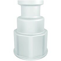 Justrite 12906 Spigot Fitting, 1-1/8" Thread With 3/4" Sanitary Connect