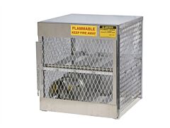Justrite 23001 Cylinder Locker For Safe Storage Of 4 Horizontal 20 Or 33-Lb. Lpg Cylinders.