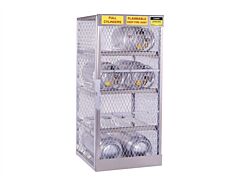 Justrite 23003 Cylinder Locker For Safe Storage Of 8 Horizontal 20 Or 33-Lb. Lpg Cylinders.