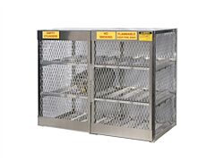 Justrite 23004 Cylinder Locker For Safe Storage Of 12 Horizontal 20 Or 33-Lb. Lpg Cylinders.