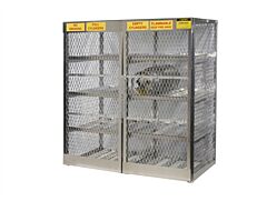 Justrite 23005 Cylinder Locker For Safe Storage Of 16 Horizontal 20 Or 33-Lb. Lpg Cylinders.