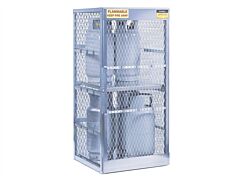 Justrite 23010 Cylinder Locker For Safe Storage Of 8 Vertical 20 Or 33-Lb. Lpg Cylinders.