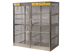 Justrite 23011 Cylinder Locker For Safe Storage Of 16 Vertical 20 Or 33-Lb. Lpg Cylinders.