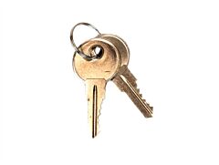 Justrite 25998 Replacement Keys For Sure-Grip Ex Safety Cabinet Paddle Handle, Set Of 2 For Lock No. Ch545