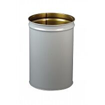 Justrite 26014 Cease-Fire Waste Receptacle, Safety Drum Can Only, 30 Gallon, Gray