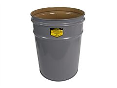 Justrite 26040 Cease-Fire Waste Receptacle, Safety Drum Can Only, 4.5 Gallon, Gray