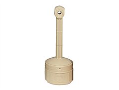 Justrite 26806B Personal Smoker'S Cease-Fire Cigarette Butt Receptacle, Capacity 1 Gal, Bucket Incl, Poly, Adobe Beige