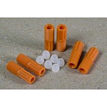 Justrite 28122 2.5-Mm Od Hard-Wall Tubing Compression Fittings W/Ferrules For Hplc Poly Manifold, Pkg/6