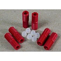 Justrite 28123 3.0-Mm Od Hard-Wall Tubing Compression Fittings W/Ferrules For Hplc Poly Manifold, Pkg/6