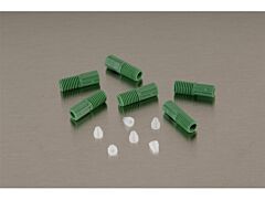 Justrite 28189 1/8" Od Hard-Wall Tubing Compression Fittings W/Ferrules For Hplc Poly Manifold, Pkg/6