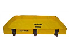 Justrite 28370 Rigid-Lock Quickberm Lite, Dims. 4'W X 4'L X 8"H, Capacity 79 Gallons