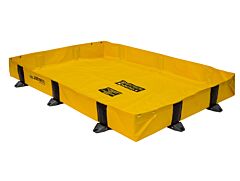 Justrite 28372 Rigid-Lock Quickberm Lite, Dims. 4'W X 6'L X 8"H, Capacity 119 Gallons