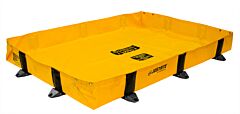 Justrite 28376 Rigid-Lock Quickberm Lite, Dims. 8'W X 8'L X 8"H, Capacity 318 Gallons