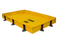 Justrite 28378 Rigid-Lock Quickberm Lite, Dims. 8'W X 10'L X 8"H, Capacity 398 Gallons