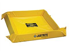 Justrite 28412 Maintenance Spill Berm, Dims. 6'W X 6'L X 4"H, Capacity 90 Gallons