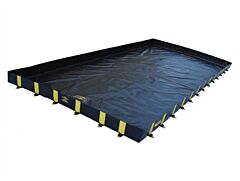 Justrite 28510 Rigid-Lock Quickberm Plus, Dims. 14'W X 56'L X 12", Capacity 5860 Gallons