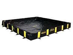 Justrite 28522 Rigid-Lock Quickberm, Dims. 12'W X 12'L X 12"H, Capacity 1075 Gallons
