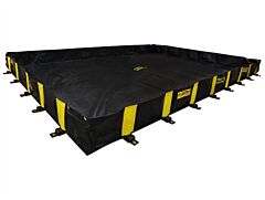 Justrite 28524 Rigid-Lock Quickberm, Dims. 12'W X 16'L X 12"H, Capacity 1435 Gallons