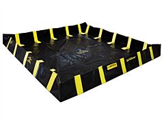Justrite 28544 Quickberm, Dims. 12'W X 12'L X 12"H, Capacity 1075 Gallons